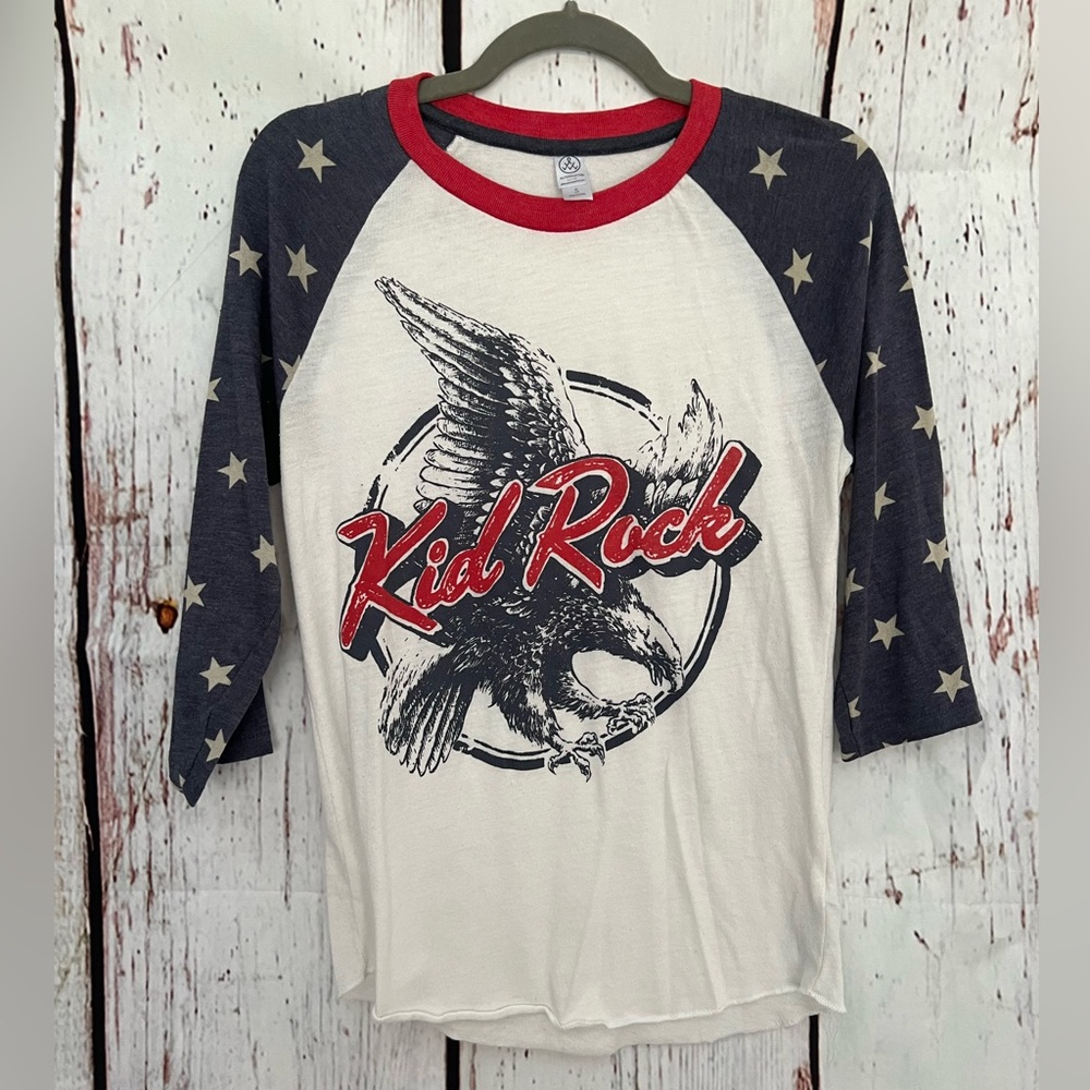 Kid Rock Patriotic 3/4 length shirt